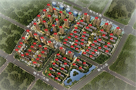 世家豪庭，126m2套三双卫带车库，精装全明户型！